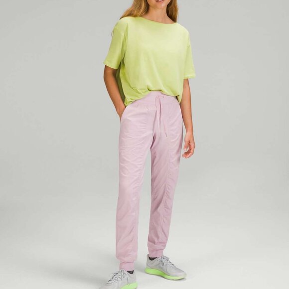 Lululemon Dance Studio Lined Mid-Rise Jogger in Pink Peony - Picture 1 of 11